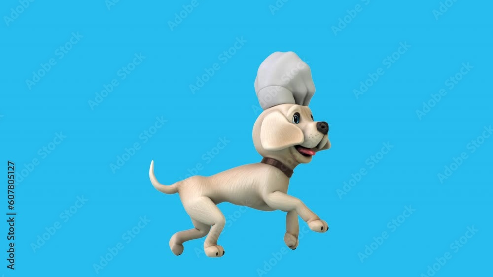 Fun 3D cartoon white Labrador retriever (with alpha channel included) Fun 3D cartoon white Labrador retriever (with alpha channel included)