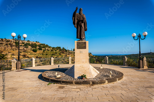 Statue of Saint Corrado in Noto, Syracuse, Sicily, Italy, Europe, World Heritage Site photo