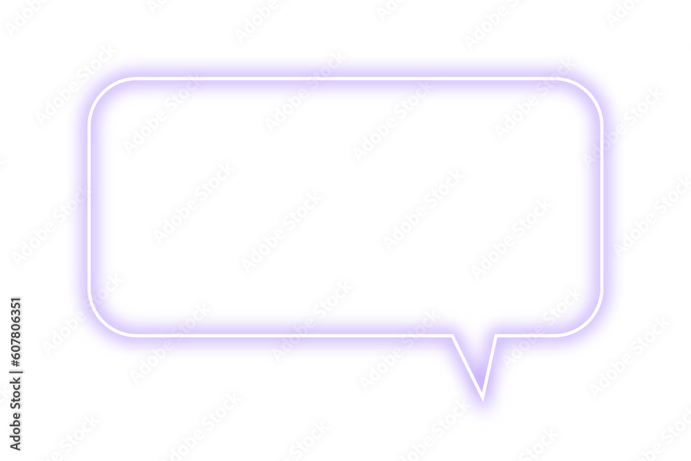 Neon purple chat bubble png. Glowing speech bubble on transparent background. Neon purple chat bubble png. Glowing speech bubble on transparent background.