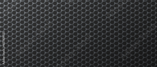 Dark background honeycomb carbon metal
