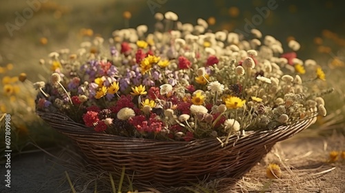 basket of flowers