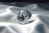 Diamond, luxury precious stone jewel on velvet (Ai generated)