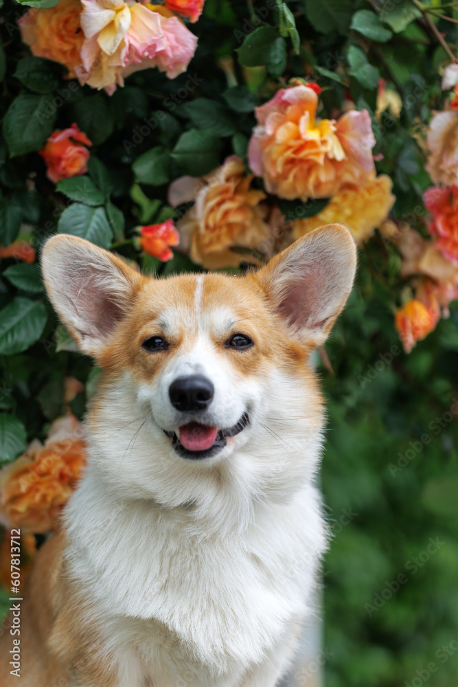 Beautiful corgi dog in nature. Beautiful corgi dog in nature.