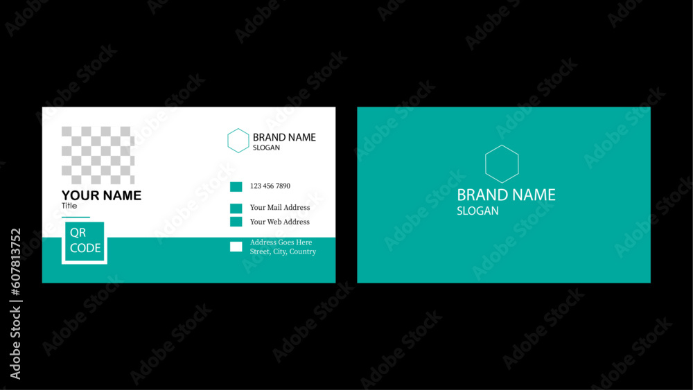 Attach image simple unique business card also editable. 