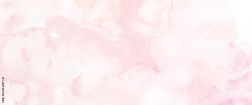 Abstract light pink watercolor for the background