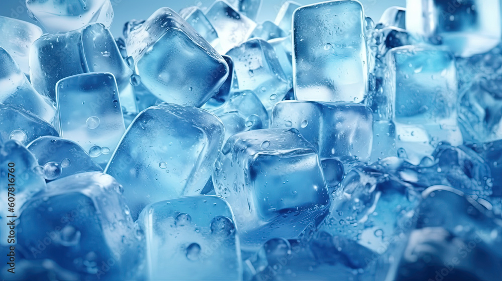 Ice cubes illustration background Ice cubes illustration background