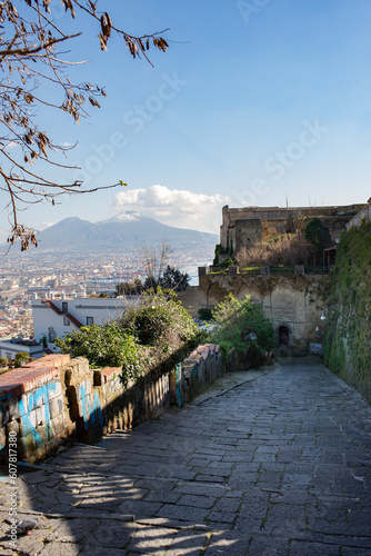 long stairway connecting the upper and lower part of Naples called Pedamentina photo