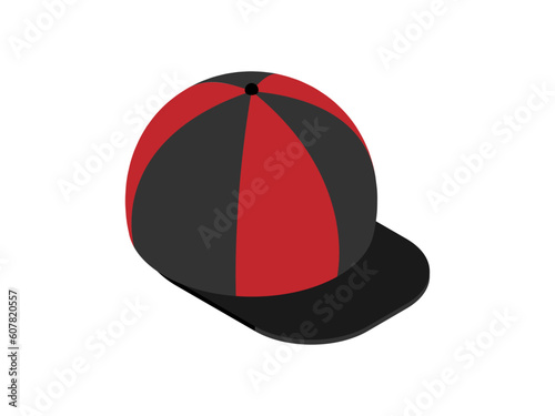 red cap isolated on white