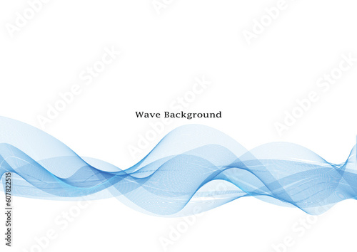 Modern blue wave decorative background
