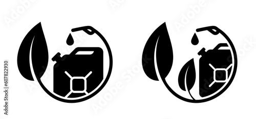 International, national biodiesel day or biofuel day. Cartoon gasoline, jerrycan with handle. Canisters or jerry can symbol. Fuel tank for transporting and storing petrol. Can jerrycan, canister. 