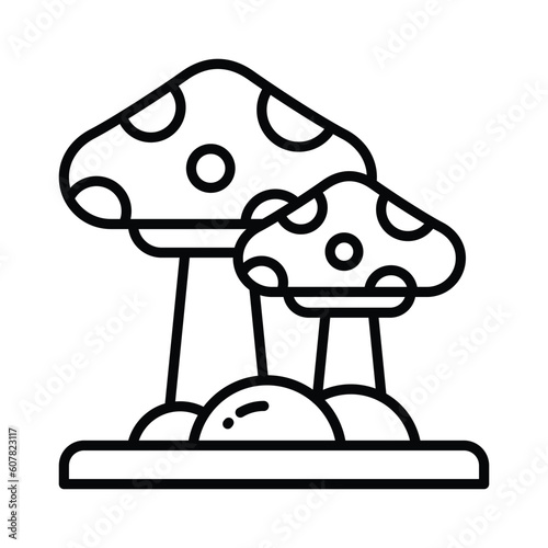 Have a look at this amazing icon of mushroom, oyster mushroom in modern style