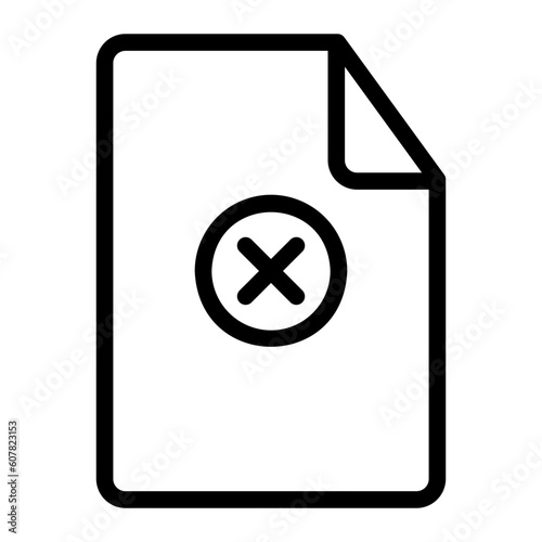 reject line icon