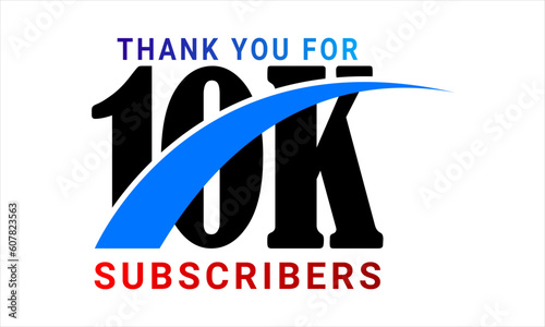 10k Thank your subscribers design