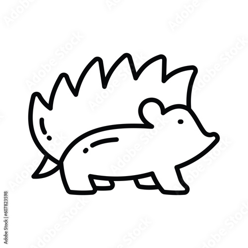 Creatively designed icon of hedgehog in editable style, easy to use and download