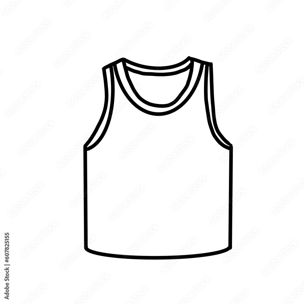 tank top cloth costume fashion hand drawn doodle tank top cloth costume fashion hand drawn doodle