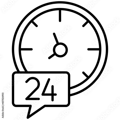 24 Hours Icon