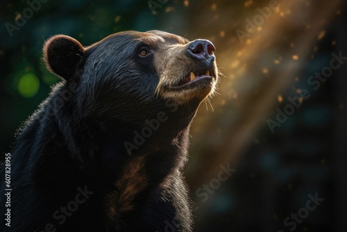 Malayan Sun Bear in the Wilderness