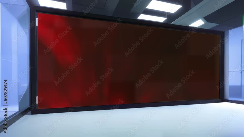 Cutting-Edge TV Studio Visuals: 3D Virtual Set Background Loop Cutting-Edge TV Studio Visuals: 3D Virtual Set Background Loop