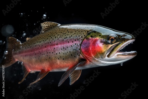 Rainbow Trout Showcasing its Elegance and Distinctive Markings