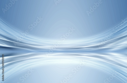 Silver curved lines abstract future texture background