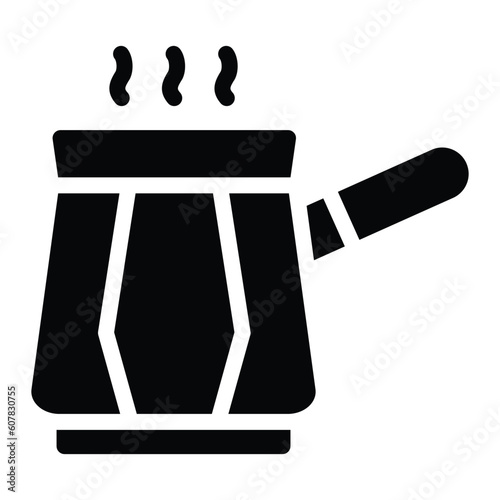 cezve glyph icon illustration vector graphic