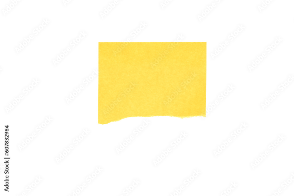 Blank Torn Yellow post-it notes isolated on white background with clipping path. Blank Torn Yellow post-it notes isolated on white background with clipping path.