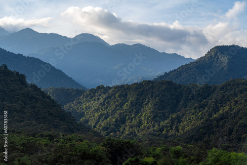 Mindo cloud forest landscape near Quito, Ecuador.