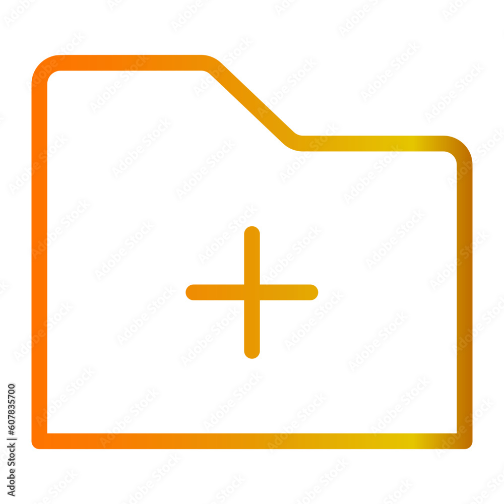 Fototapeta premium new folder gradient icon
