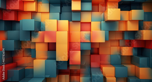 abstract cube rectangle background (2)