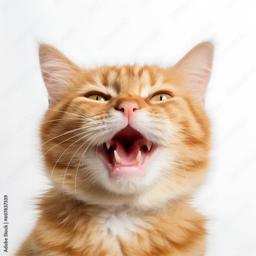 potrait smile cat Created with Generative AI potrait smile cat Created with Generative AI