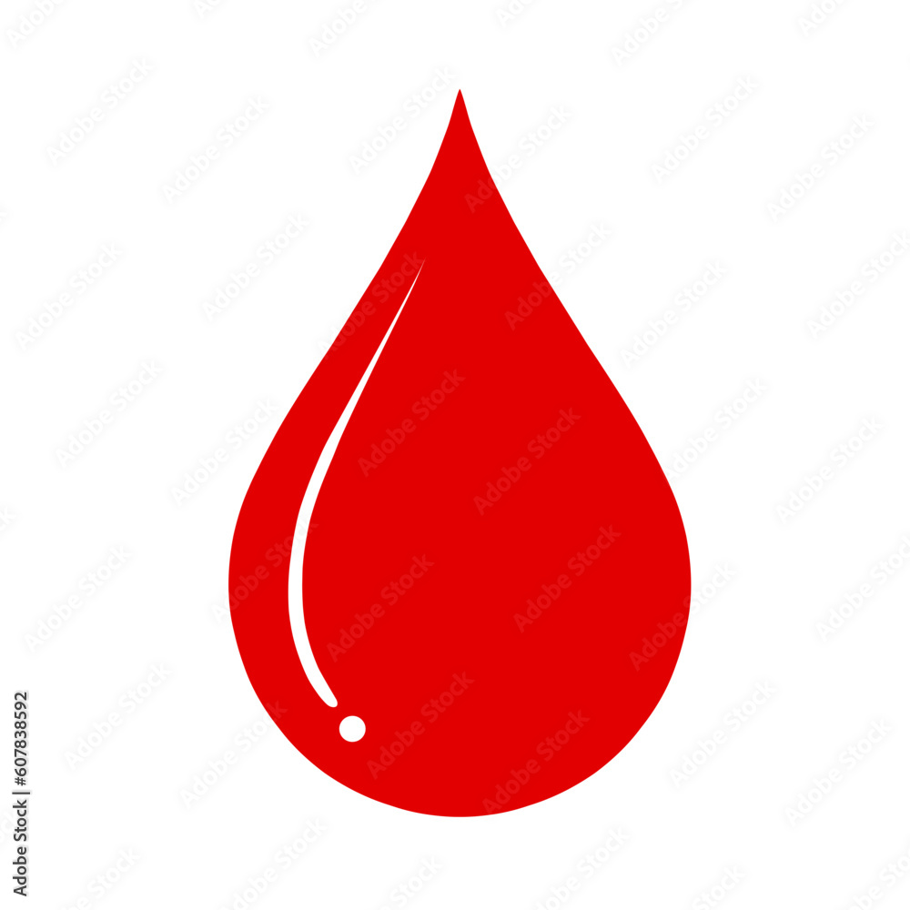 red blood drop suitable for clipart, elements, desgin, etc red blood drop suitable for clipart, elements, desgin, etc