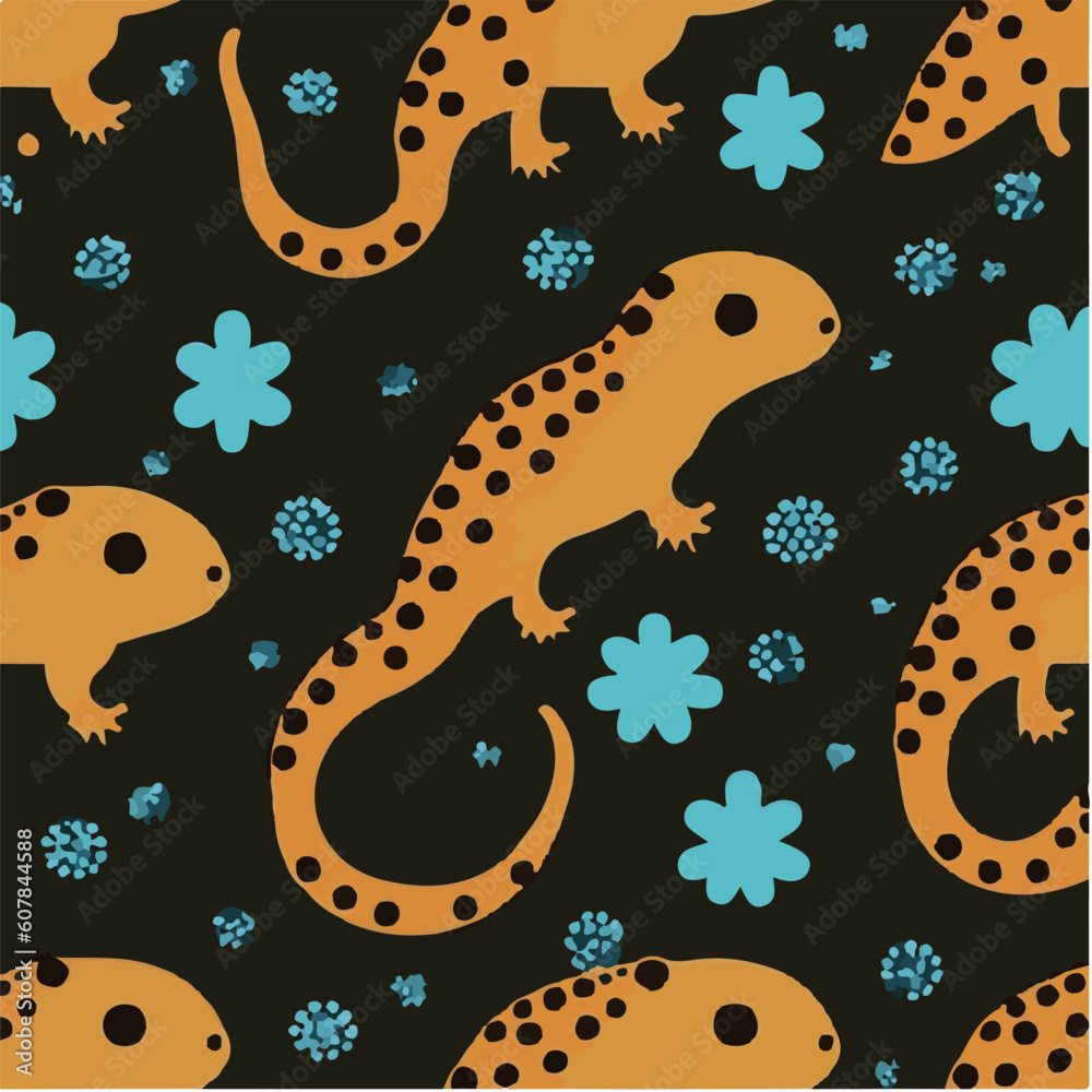 cute simple salamander pattern, cartoon, minimal, decorate blankets, carpets, for kids, theme print design
