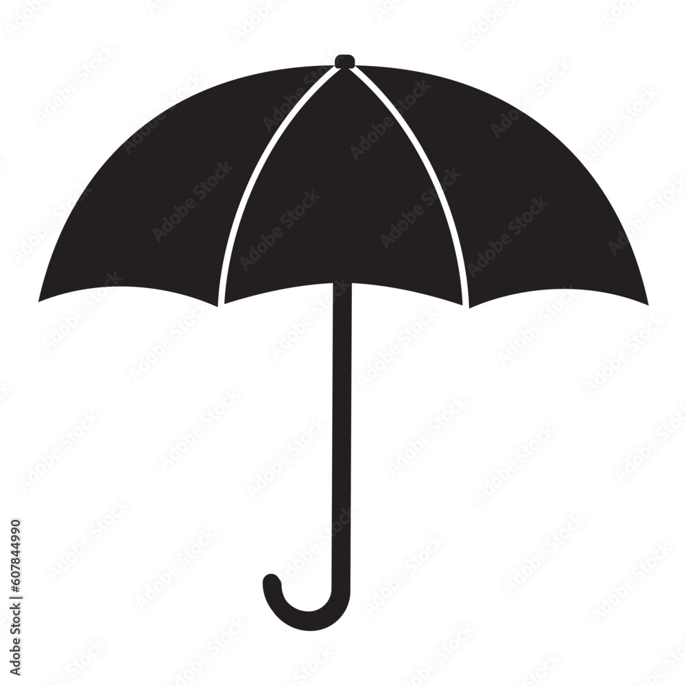Vector illustration of the umbrella icon in the rain. autumn Creative sign Symbol, logo, vector graphics. Vector illustration of the umbrella icon in the rain. autumn Creative sign Symbol, logo, vector graphics.