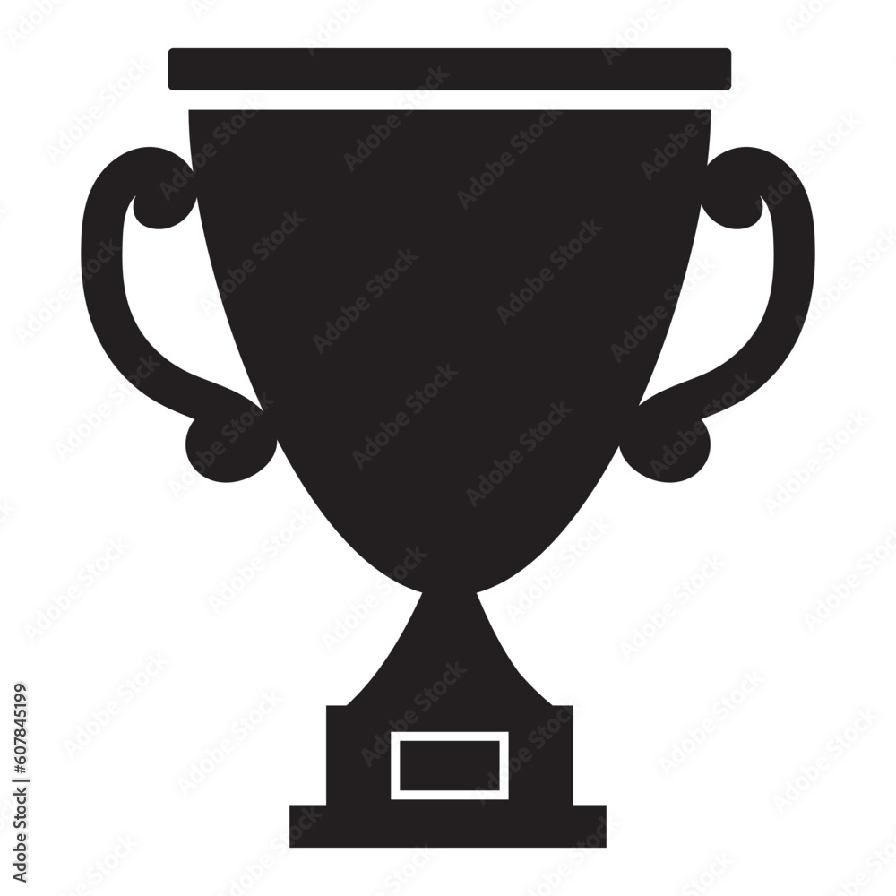 Winner's prize, sports award, success concept vector illustration, stencil icon Winner's prize, sports award, success concept vector illustration, stencil icon