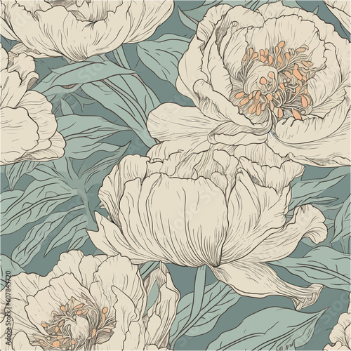 Paradise Peony Pattern