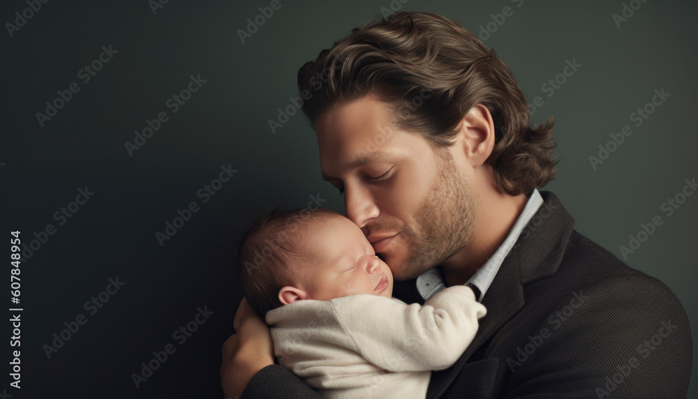 Happy fathers day. Celebration of fatherhood a family relations. Generative AI illustrations Happy fathers day. Celebration of fatherhood a family relations. Generative AI illustrations