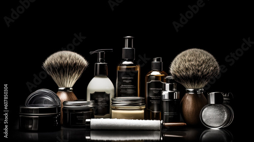  Men beauty and health concept Various shaving photo