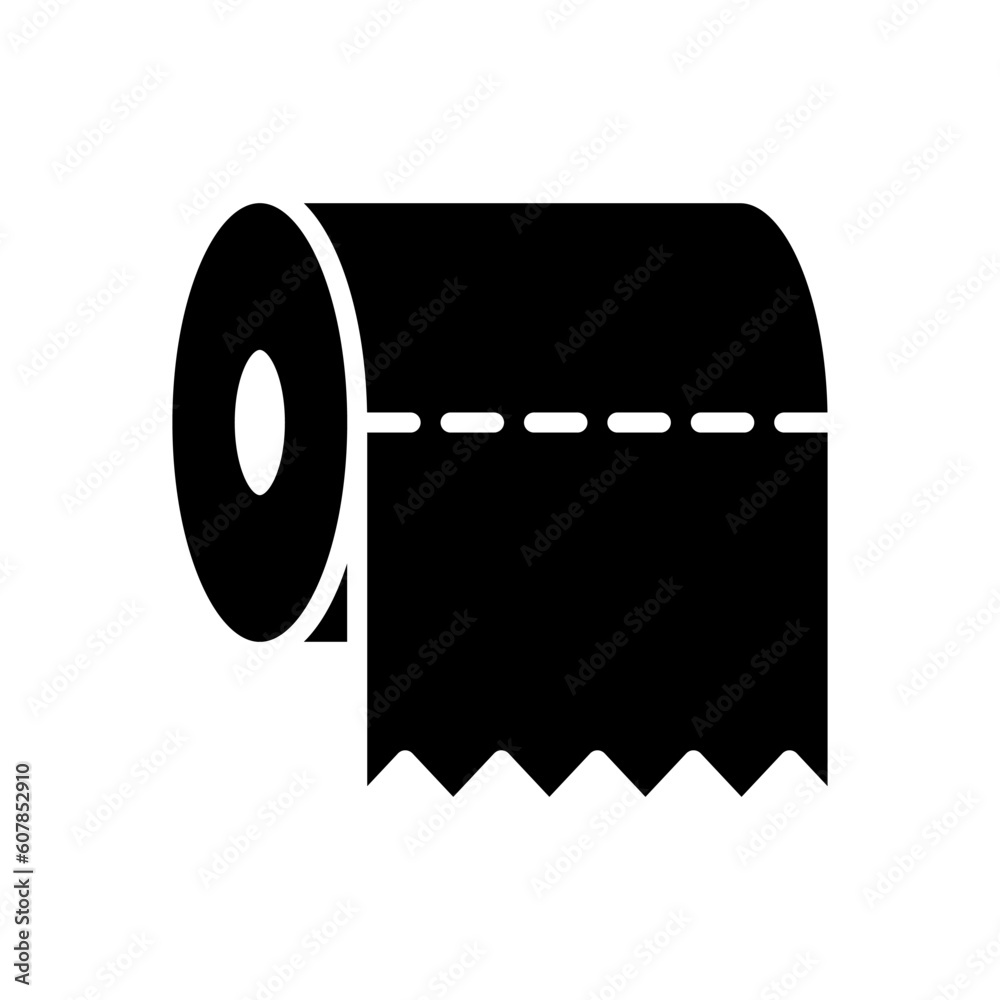 Tissue roll, toilet paper icon vector Tissue roll, toilet paper icon vector