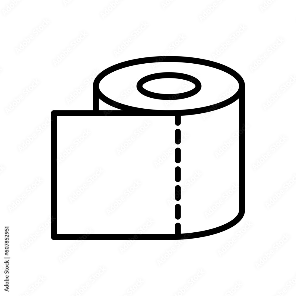 Tissue roll, toilet paper icon vector Tissue roll, toilet paper icon vector