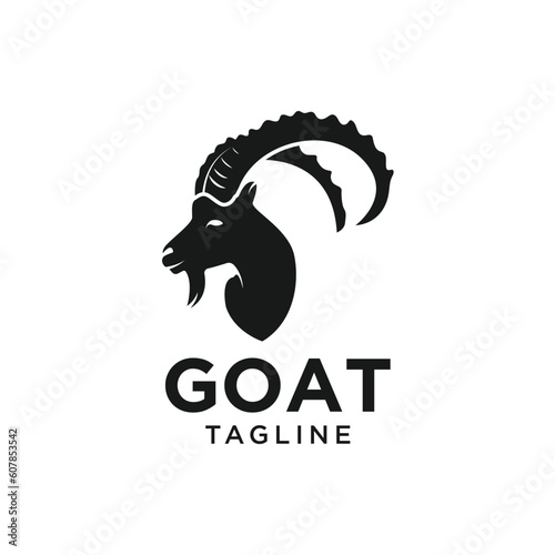 goat logo icon design vector