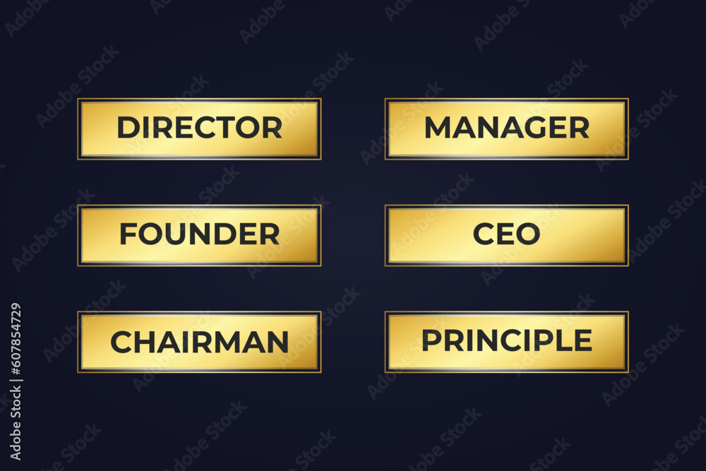 Fototapeta premium Designation text label Vector Illustration