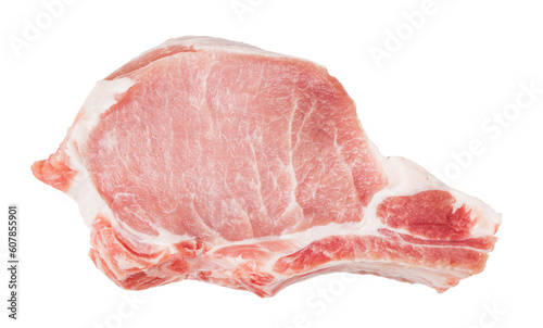 raw pork meat isolated  photo