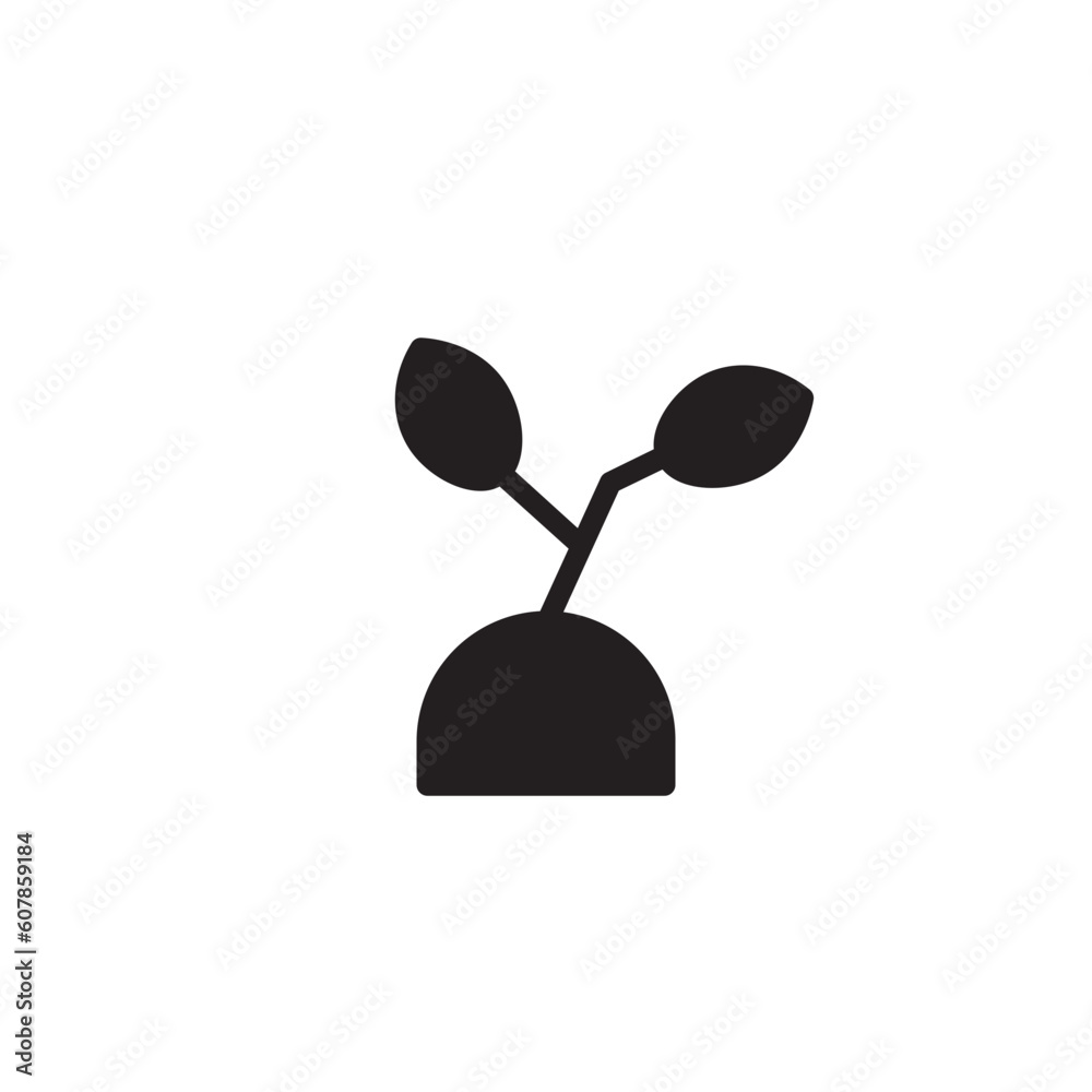 Garden Nature Plant Solid Icon Garden Nature Plant Solid Icon