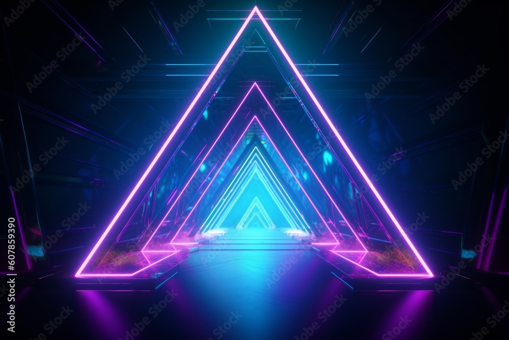 Abstract fashion blue pink background,3d render, Generative Ai Abstract fashion blue pink background,3d render, Generative Ai
