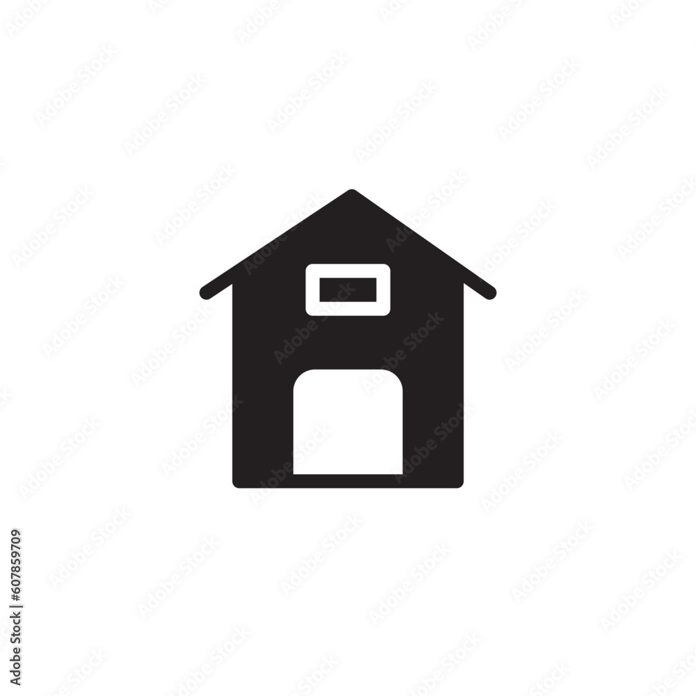 Home Nature Plant Solid Icon Home Nature Plant Solid Icon
