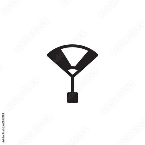 Chinese Decoration Fan Solid Icon