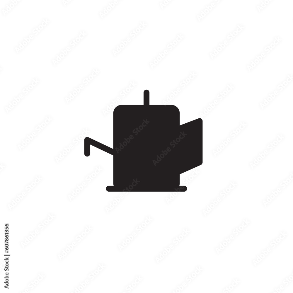 Fototapeta premium Teapot Kettle Pot Solid Icon