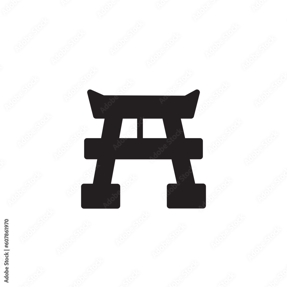 Chinese Japanese Religion Solid Icon Chinese Japanese Religion Solid Icon