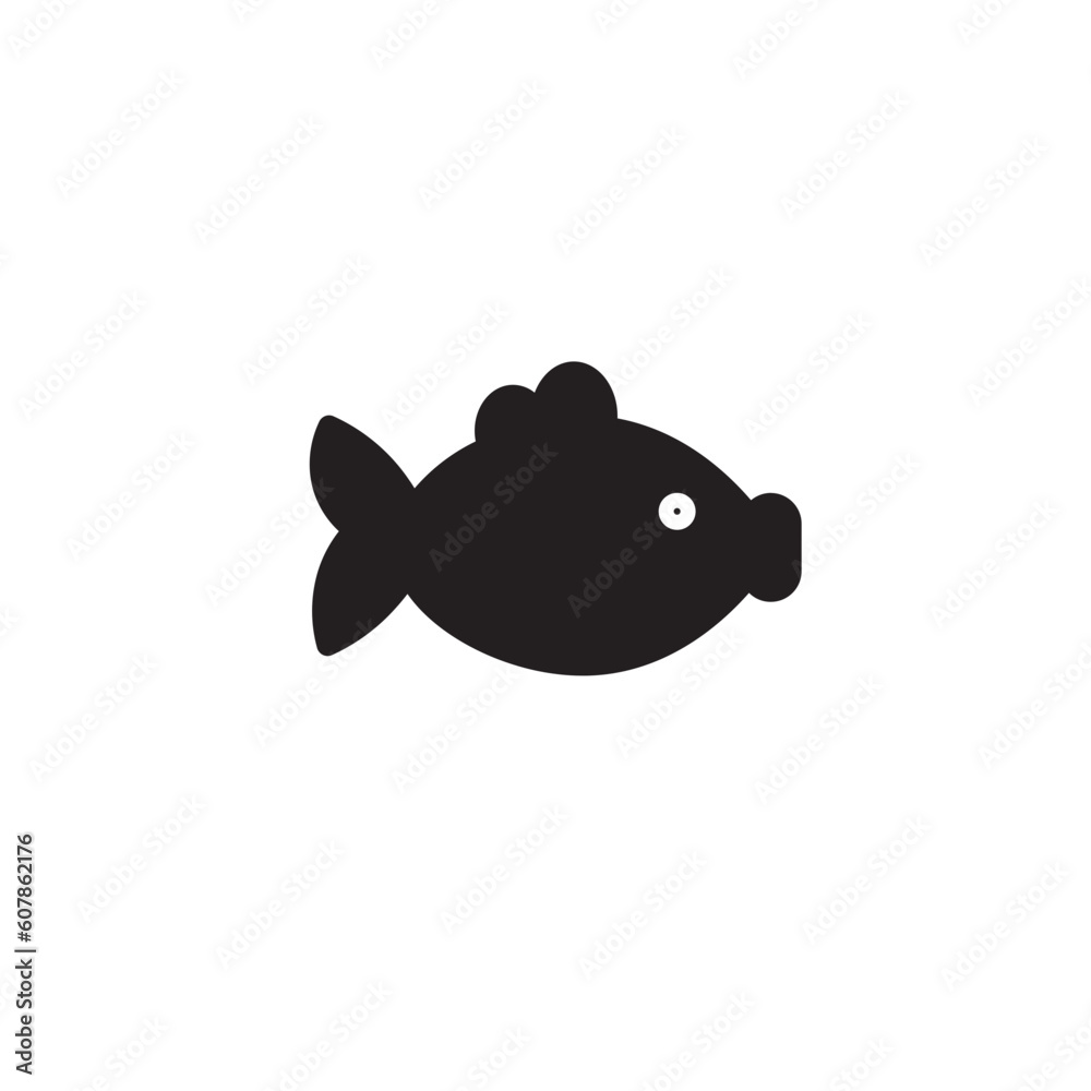 Sea Water Fish Solid Icon Sea Water Fish Solid Icon