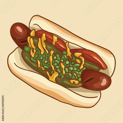 Chicago-Style Hot Dog.